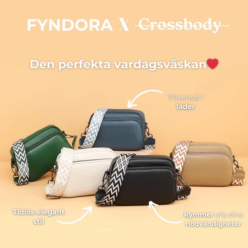 Crossbody-väska i läder för vardagsbruk